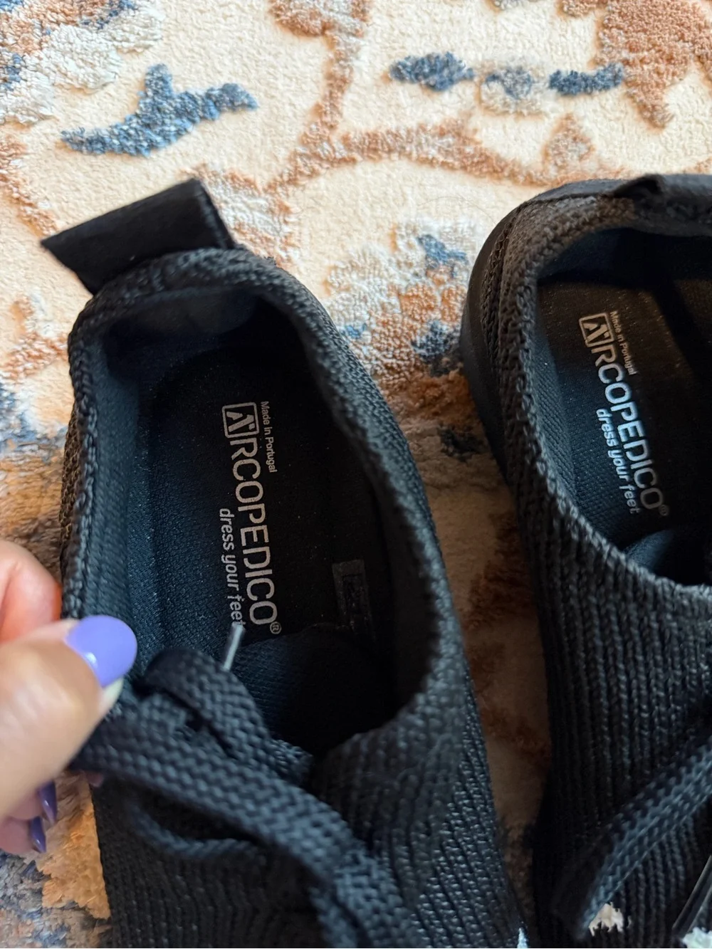 Arcopedico black lace up shoes